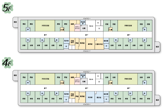 フロアマップ5F・4F